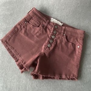 High-Rise Stretch Jean Shorts